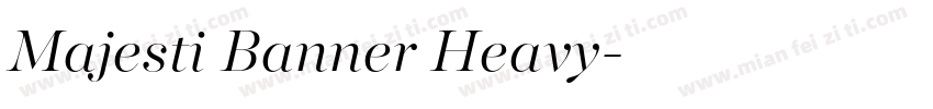 Majesti Banner Heavy字体转换